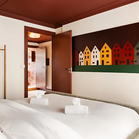 شقة Bryggen Boutique L Uniquely L 2 Min To Floyen برغن